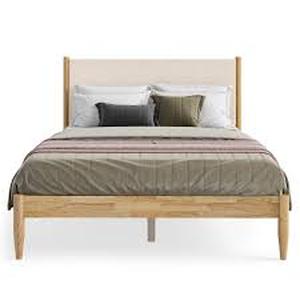 lot 29803 image: Reign Full Bed Natural Taupe Boucle - Retail - $399.00