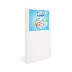 lot 100082 image: FACTORY SEALED - Graco Premium Crib & Toddler Mattress � GREENGUARD Gold Certified, CertiPUR-US Certified Foam, Machine Washable Cover with 100% Waterproof Surface, Fits Standard Full Size Baby Crib and Toddler Bed