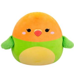 lot 100091 image: FACTORY SEALED - Squishmallows Original 14-Inch Plath Green and Orange Lovebird - Official Jazwares Plush (Large)