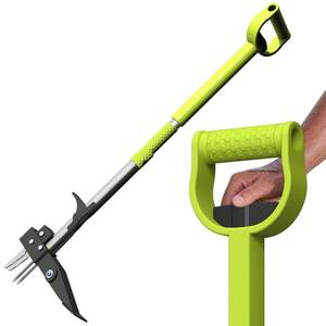 lot 100094 image: FACTORY SEALED - Weed Puller Tool, Stand up Weeder Puller, 40inch Long Handle 4-Claws Garden Weeding Tool, Easily Remove Weeds Without Bending, Pulling, or Kneeling 2024 Upgraded Garden Weeder Puller (Green)