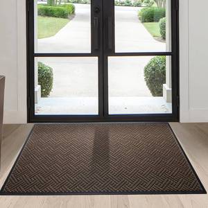 lot 100105 image: FACTORY SEALED - Front Door Mat Indoor Outdoor Entrance, Welcome Mat for Entryway, Stain and Fade Resistant, Heavy Duty Absorbent Door Mat, Non Slip Door Mats Outdoor, Entry Doormat, 60x36 Inch, Brown