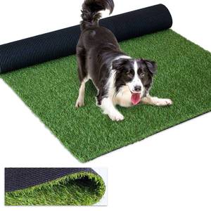 lot 100120 image: FACTORY SEALED - Homietina Artificial Grass Rug 0.8 Inch Pile Height 4FTX6FT Indoor Outdoor Rug Fake Grass Carpet with Drainage Holes Artificial Turf Faux Grass Rug Realistic Turf Soft Rubber Backing Custom Size