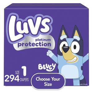 lot 100137 image: FACTORY SEALED - Luvs Diapers Size 5  172 Count (Select for More Options)