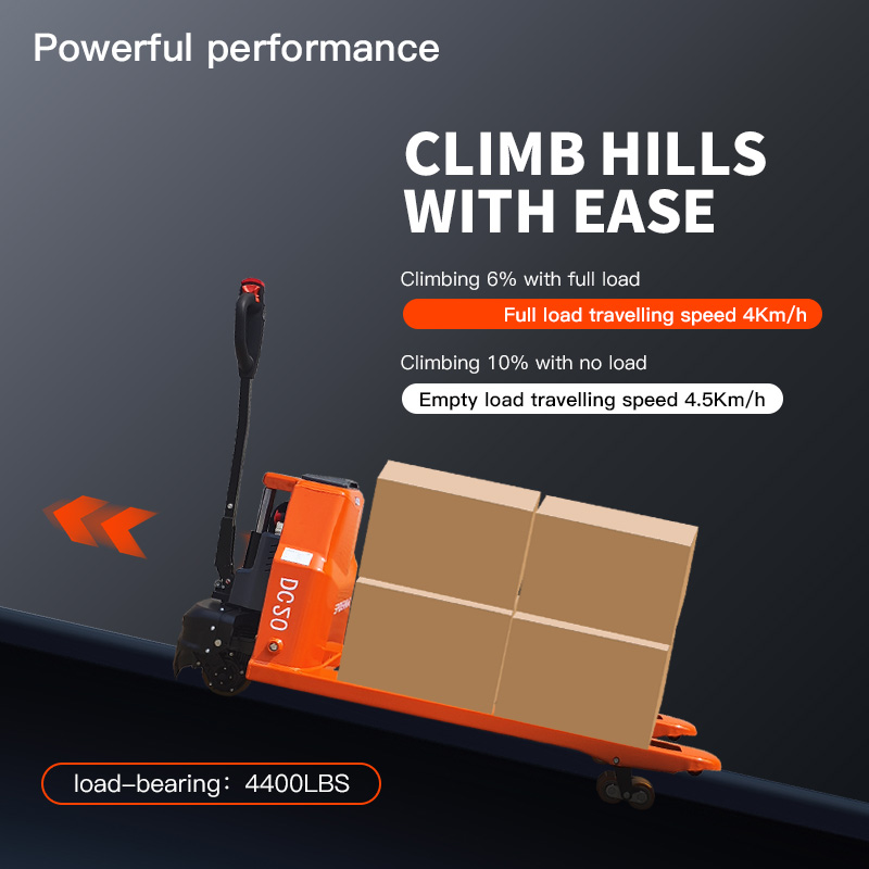 lot 3050B image: Spiderway 2025 Electric Pallet Truck 4400 lbs Load Capacity  48v lithium Battery  4 kmh Travel speed (Unused)