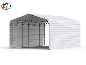 lot 5452 image: Unused KJ 20ft X 30ft Metal Garage - K2030 - Cream