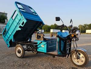 lot 5366 image: 2025 IRET13 High-End Electric Tricycle 800W 60V20A - Dump Bed - Speed Regulating & Boosting Device to Ensure Strong Output Power - Very Powerful - LCD Panel - LED Headlights