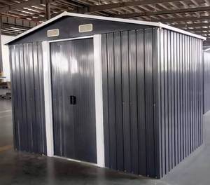 lot 5117 image: UNUSED LandHonor  LHR-MS0810 8ftx10ft Galvanized Shed