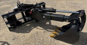 lot 5137 image: UNUSED LandHonor BH-11-06 Big Arm Backhoe for Skid Steer