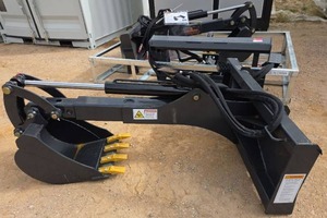 lot 5221 image: UNUSED LandHonor  BH-12-72D Big Arm Backhoe for Skid Steer