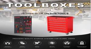 lot 5350 image: STARVOX Tool Storage System JS-325-5 with 188pcs Tools
