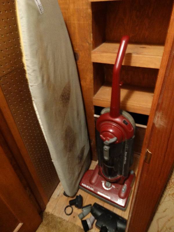 lot 12917 image: Ironing board Maxima 12 amp vacuum