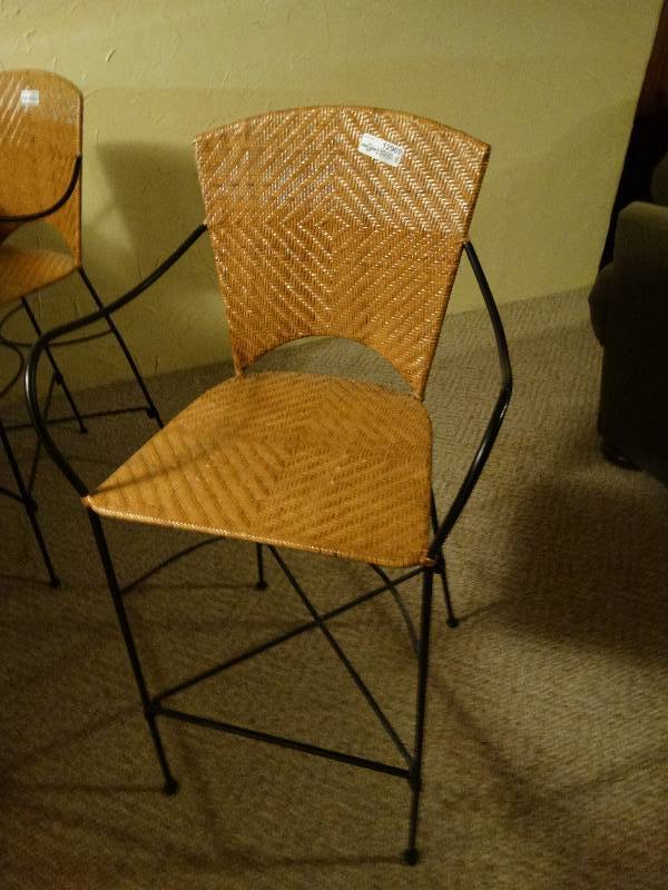 lot 12969 image: Metal frame bar stool