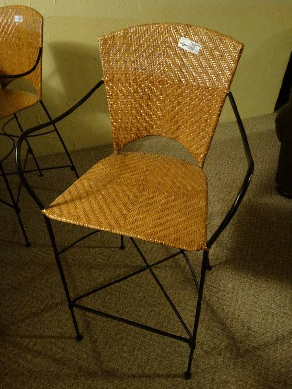 lot 12970 image: Metal frame bar stool