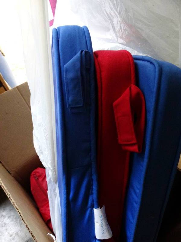 lot 13507 image: Lot of several outdoor seat Cushions.