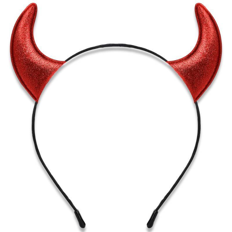 lot 42197 image: Glitter Devil Horns Headband - 2