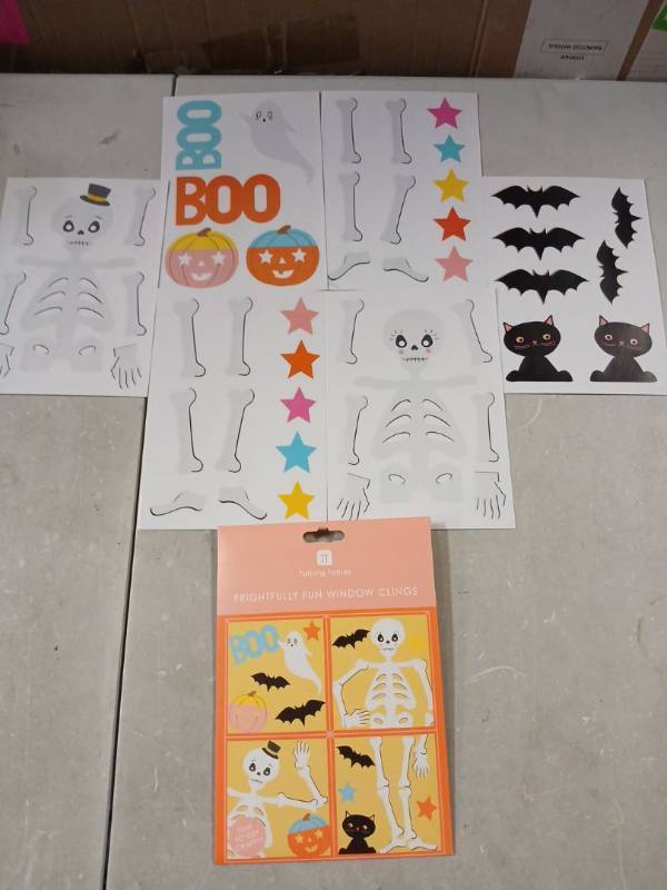 lot 42235 image: Halloween Window Cling Decorations Set
