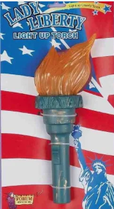 lot 42243 image: Lady Liberty Light-Up Torch Novelty Toy