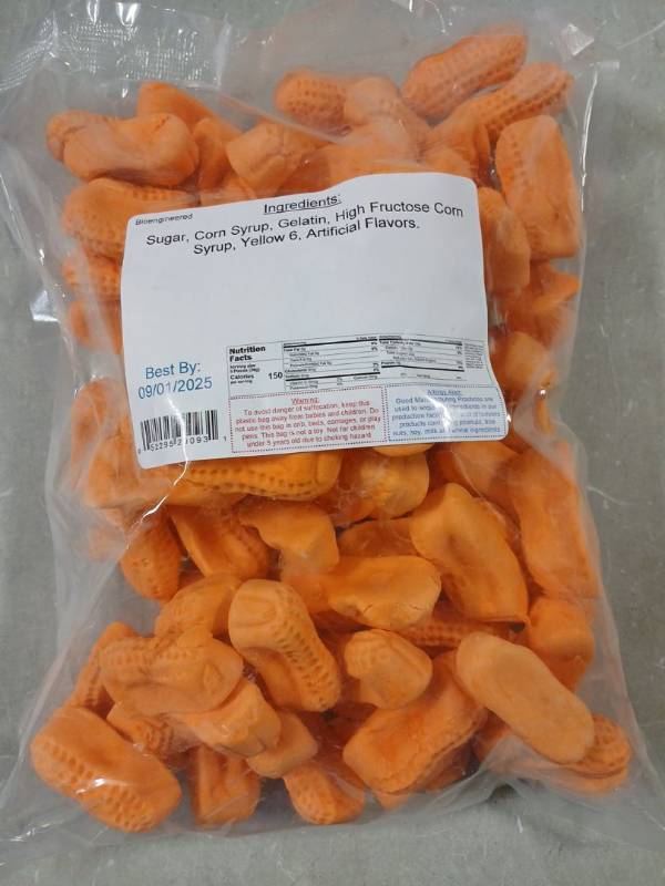 lot 44169 image: Orange Circus Peanut Candy - Bulk Pack EXP9125