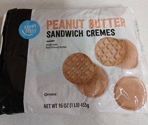 lot 23311 image: Happy Belly Peanut Butter Sandwich Cremes - 3 Pack Bundle