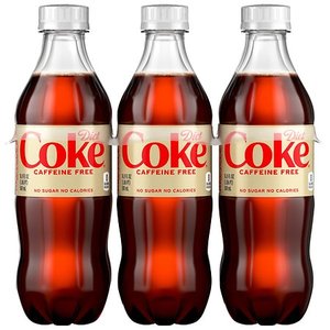 lot 23341 image: Diet Coke Caffeine-Free Bottles, 16.9 fl oz, 12 Pack