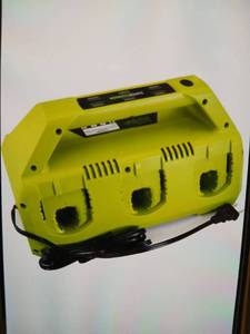 lot 23351 image: Replacement Ryobi 18V 6 Port One Super Charger Station for Ryobi One 18V Battery