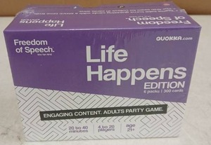 lot 23360 image: Life Happens Edition - Freedom of Speech Party Game