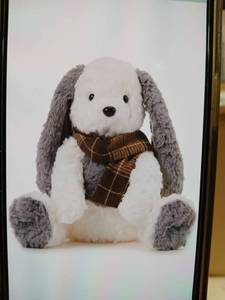 lot 23364 image: Miniso Stuffed Rabbit with Scarf