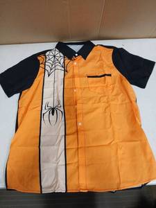 lot 31900 image: Deer Lady Halloween Spider Button Up Shirt Medium