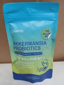 lot 31917 image: Akkermansia Probiotics 100 Billion AFU Supplement 90pcs
