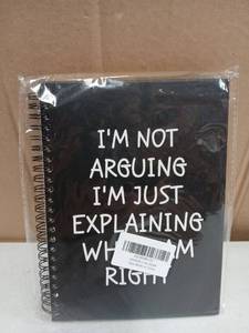 lot 31918 image: Im Not Arguing Im Just Explaining Why Im Right Spiral Notebook