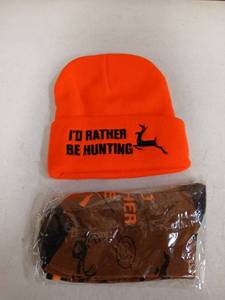 lot 31921 image: Id Rather Be Hunting Stocking Cap and Socks Set