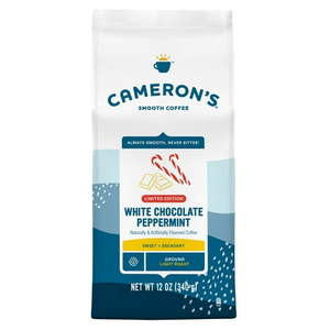 lot 31924 image: Cameron s Coffee Holiday Roasted Ground Coffee Bag  Flavored  White Chocolate Peppermint  12 Oz
