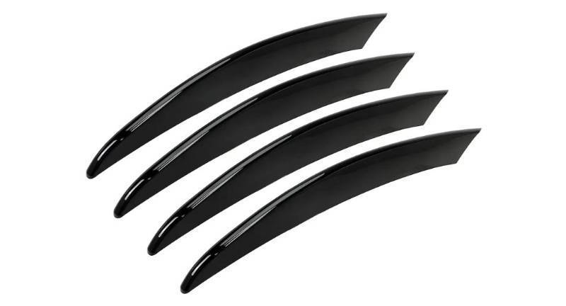 lot 12995 image: Front Air Vent Bezel Grill Compatible with 2014-2021 Mercedes-Benz C Class Sport Version W205 C200L C180L Front Fog Light Cover Trim Bumper Grille Painted Black -4PCS