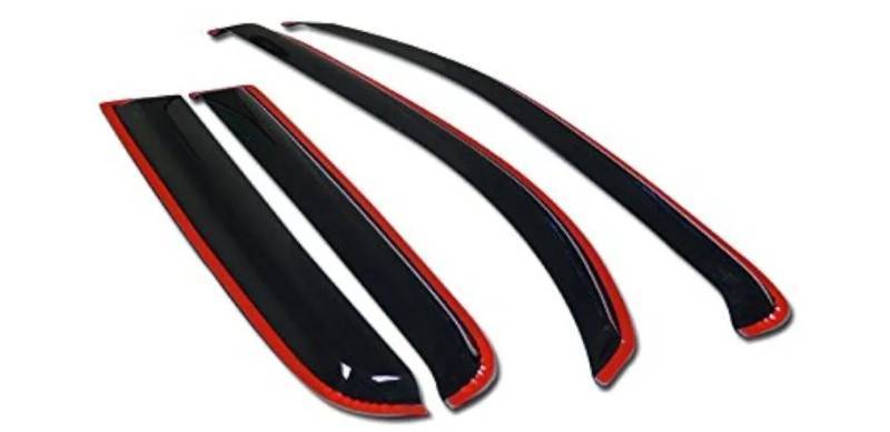 lot 13002 image: in-Channel HHR SunRain Guard Shade Deflector Window Visors Compatible with 2006-2011 Chevy HHR 4 Door Models