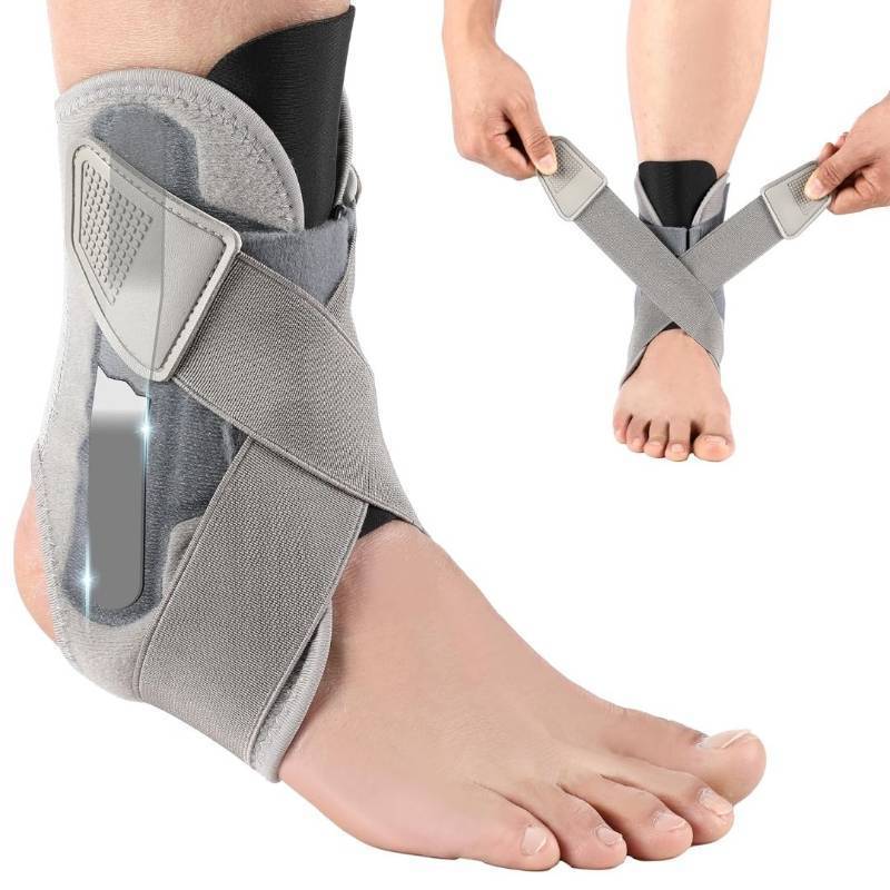 lot 32035 image: Ankle Brace for Women Men, Ankle Support Brace for Injury Recovery, Sprain, Achilles, Ankle Stabilizer for Running, Hiking, Basketball, Volleyball, Ankle Support for Women Men with Metal Support BarAmazons Choice