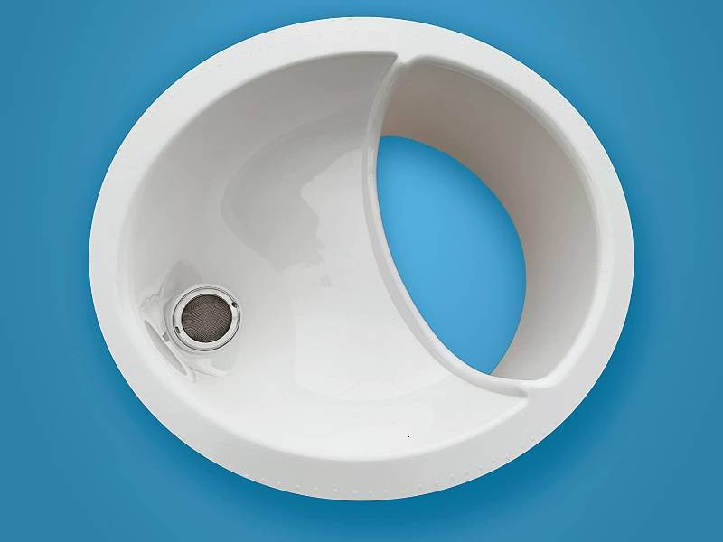 lot 32145 image: Free Range Designs Urine Separator  Complete Urine Diverter for Compost Toilets  White  Made in UK