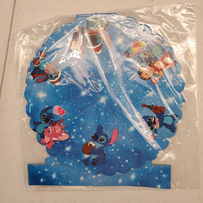 lot 31069 image: Lilo and Stitch 3 Tier Cupcake Stand Cupcake Toppers Stand Cartoon Cupcake Stand Birthday Party Supplies Party Table Decorations for Girls Boys Kids Centerpiece Party Decorations Baby Shower, Blue