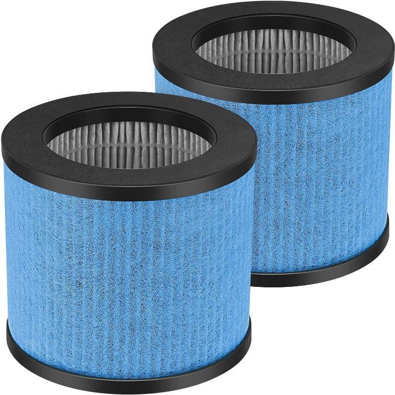 lot 42272 image: Filter Replacement 3-in-1 HePA Upgraded Compatible with TOPPIN TPAP002 HePA Air Purifier Comfy Air C1, Part #TPFF002, 2 Pack