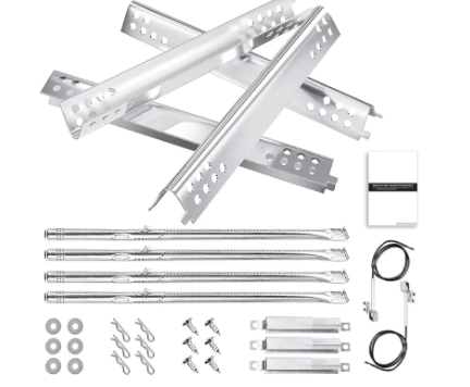 lot 40204 image: Hisencn Grill Replacement Parts for Charbroil Performance 463342119, 463332718, 463347017, 463335517, 463376419, Grill Parts for Char-Broil 4 Burner Grill 463377017, 463376017, 16 1516 Heat Plate