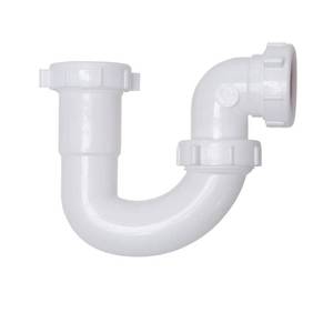 lot 1519 image: 1-12 in. 90-Degree Repair Trap with Slip Joint Elbow and PVC Elbow Pipe