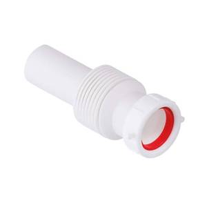 lot 1523 image: Form N Fit 1-14 in. White Plastic Slip-Joint Sink Drain Tailpiece Extension Tube