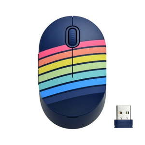lot 1527 image: onn. Wireless Mouse with 5 Buttons and Scroll Wheel  2.4 GHz with USB Nano Receiver  Blue