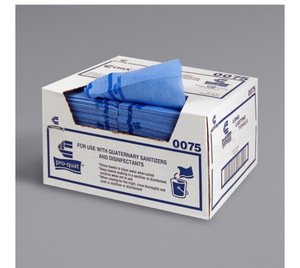 lot 1539 image: Chicopee 0075 Chix� Pro-Quat 13 x 21 Blue Heavy-Duty Foodservice Towel - 150Case