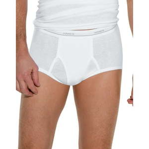 lot 5436 image: Hanes Tagless Briefs 5 pairs Size Large