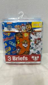 lot 5453 image: Paw Patrol Boys Cotton Briefs 3-Pack Size 8