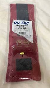 lot 5469 image: The Cuff Original Adjustable Ankle and Wrist Weight for Yoga  Dance  Running  Cardio  Aerobics  Toning  and Physical Therapy. 2.5 lb - Red
