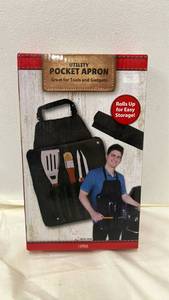 lot 5481 image: Utility Pocket Aprons pouch tool bbq utensil storage outdoor cooking