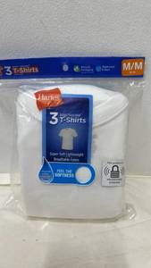 lot 5507 image: Boys ComfortSoft Tagless Crewneck T-Shirt 3-Pack Size M 10-12