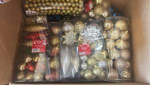 lot 5537 image: Bulk Holiday Style Christmas Ornaments Collection