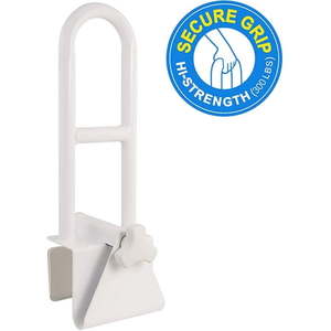 lot 8012 image: Vaunn Medical Adjustable Bathtub Safety Rail Shower Grab Bar Handle (B07XSF5NR3)